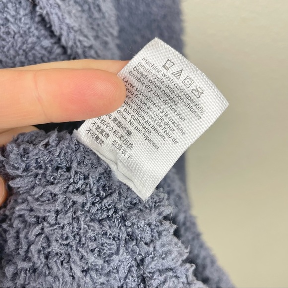 Barefoot Dreams Women’s Medium Cozy Chic Knit Open Front Cardigan Sweater Purple - Picture 13 of 16